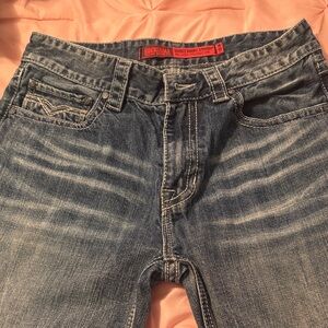 Rock Revival Distressed Blue Skinny Jeans